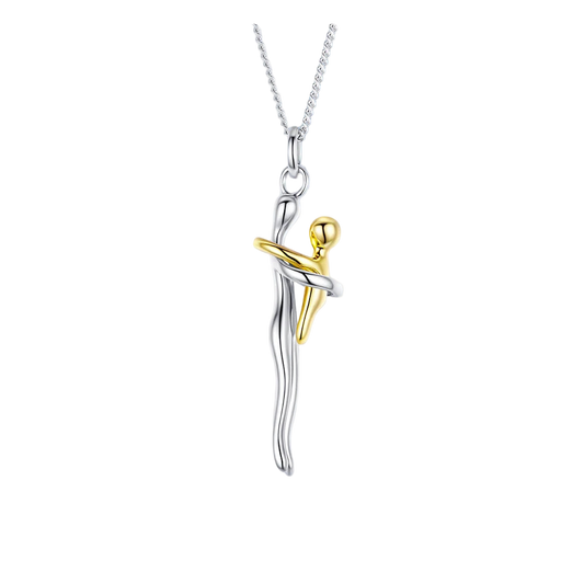 Collar madre e hijo plata 925